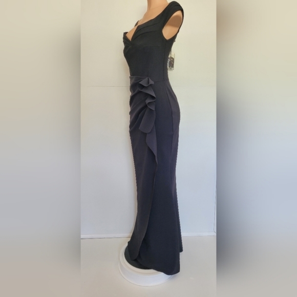 Chiara Boni La Petite Robe Radoslava Off The Shoulder Bodycon Gown Size 10 - Picture 7 of 11